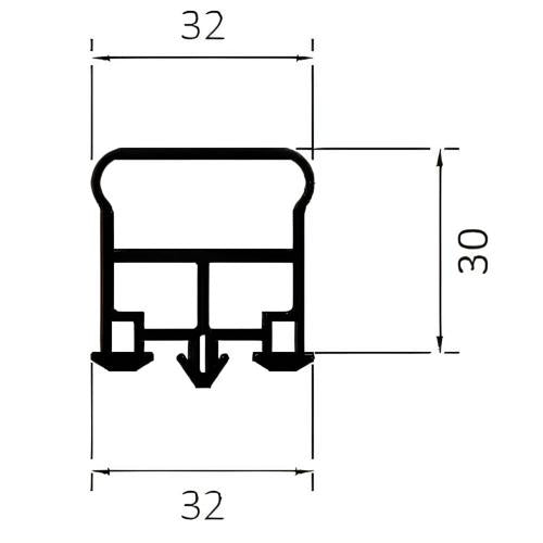 Portiso Sliding Door Gasket Absolute Coldroom