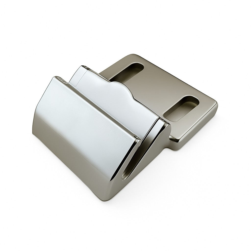 Fermod 3500 Series Guide Shoe Slotted in silver with white nylon - Absolute Coldroom