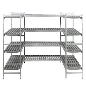 Fermod fermostock 6611 aluminium shelving - 4 tier U-shaped bay