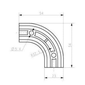 Fermod 2313 Corner Retainer - 8511 or 2311 Gasket - Absolute Coldroom