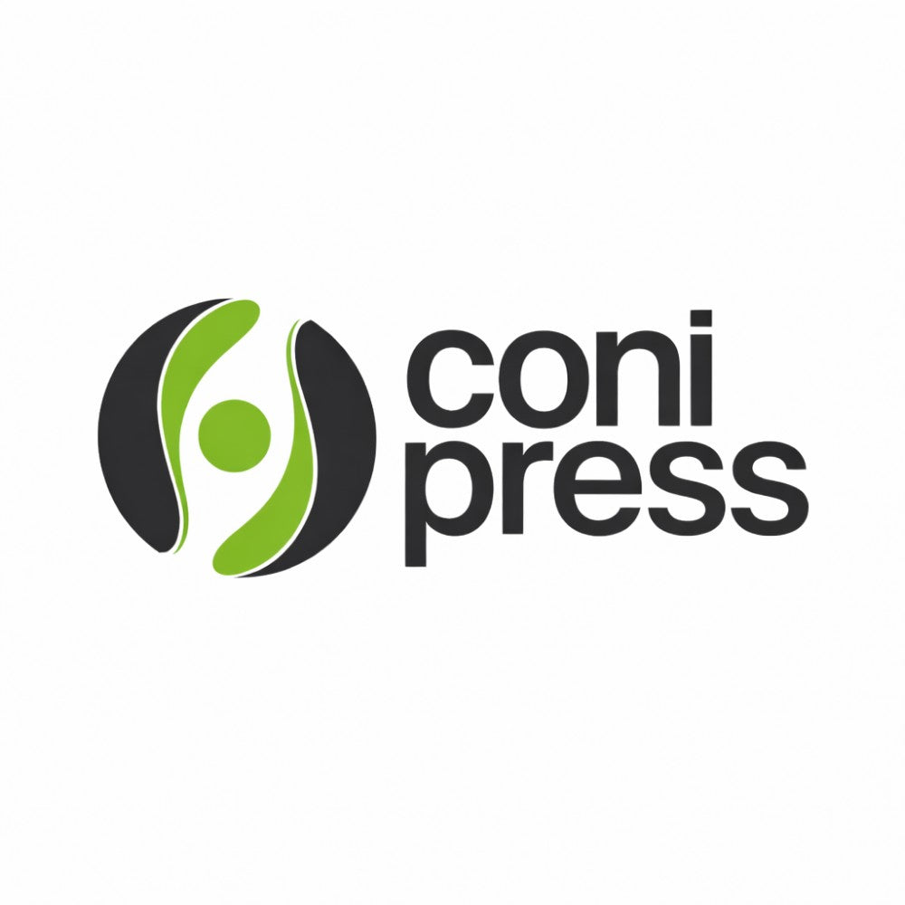 Conipress logo in green and black