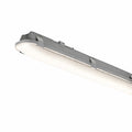 LED linear light fixture on a white background