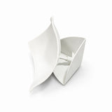 White PVC triangular corner cap for coldrooms