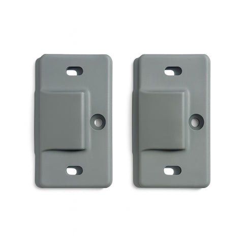 Two Grey composite Fermod 217 strike plates