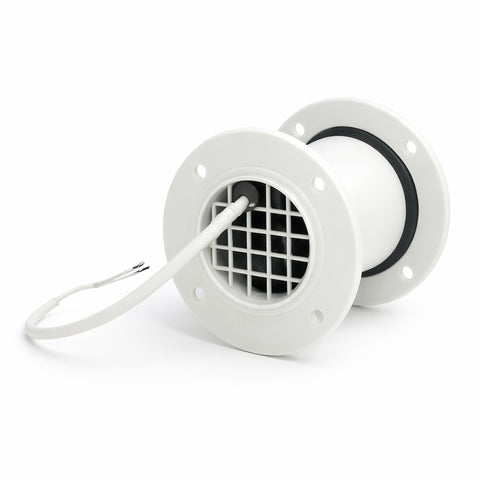 Fermod 2220 Pressure Relief Valve in white PVC and electrical cable - Absolute Coldroom