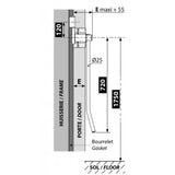 Fermod 3530 sliding door handle drawing