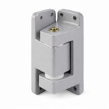 Fermod 746 hinge in enamel grey. White washers and Brass coloured pin