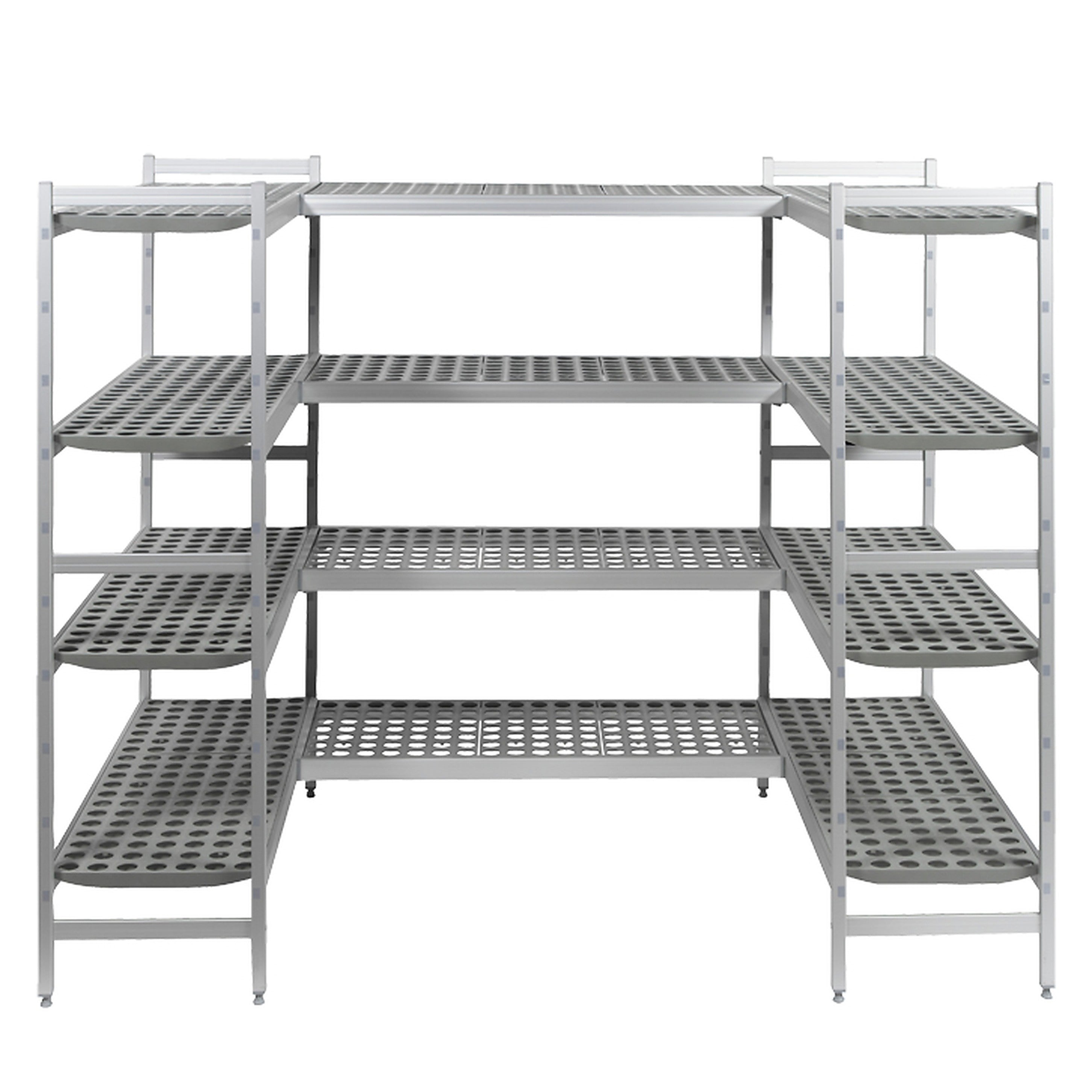 Fermod fermostock 6611 aluminium shelving - 4 tier U-shaped bay