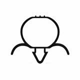 Balloon gasket drawing on white background