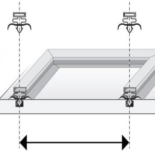 Drawing of how to measure a push-in door gasket