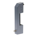 Jumbo 6000 coldroom handle in grey enamel on white background