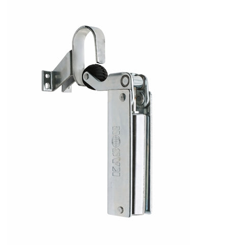 Kason 1092 door closer in chrome on white background