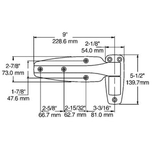 Kason 1245 Hinge Drawing - Absolute Coldroom