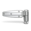 Chrome metal hinge on a white background. Kason 1245 Chrome Rising Hinge - Absolute Coldroom