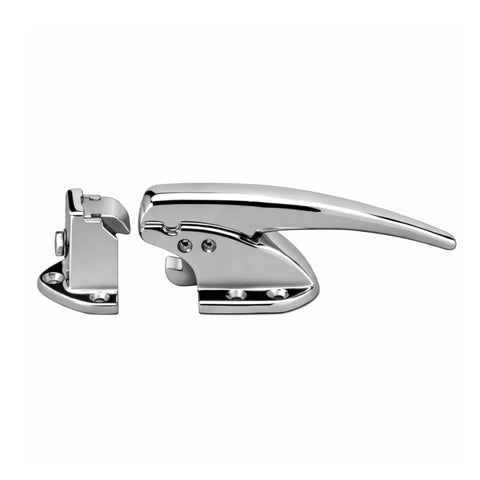 Chrome Kason 930 door handle set on a white background