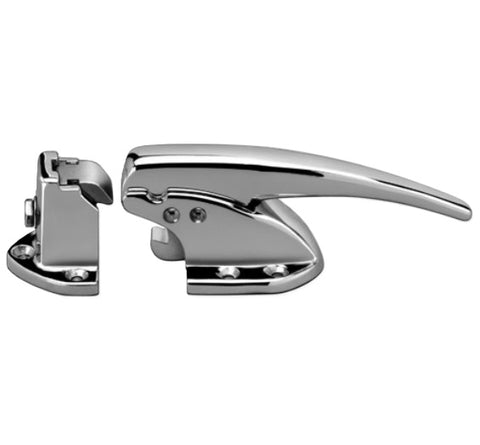 Chrome Kason 930 door handle set on a white background