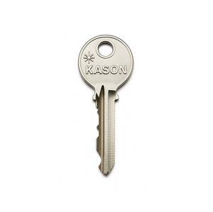 Kason key in silver on white background