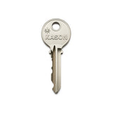 Kason key in silver on white background