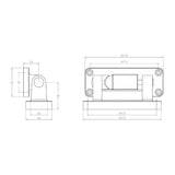 MTH reversible hinge drawing