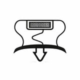 Magnetic Door Gasket Seal drawing. Absolute Coldroom
