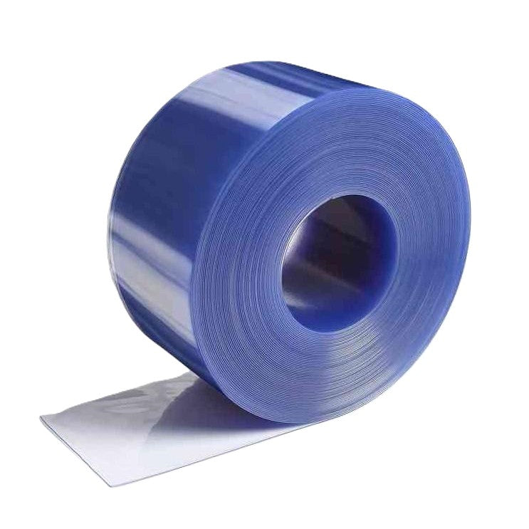 PVC Strip Curtain Roll In Clear Blue