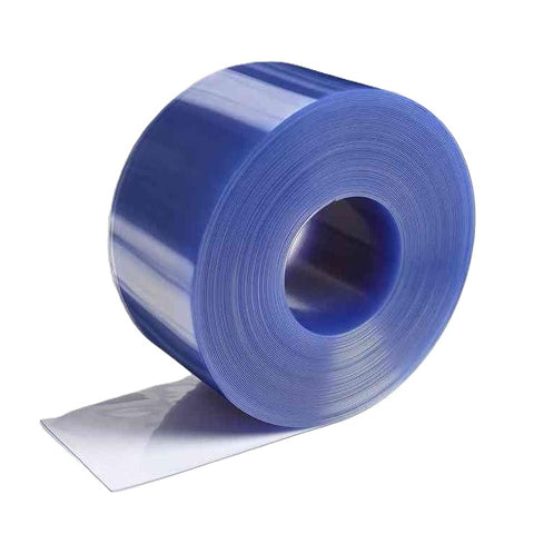 PVC Strip Curtain Roll In Clear Blue