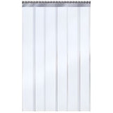 Cold Room PVC Strip Curtain - Absolute Coldroom - stainless steel hanging rail and clear blue PVC strips
