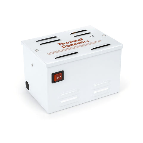 Thermal Dynamics low voltage transformer - white metal box with red 