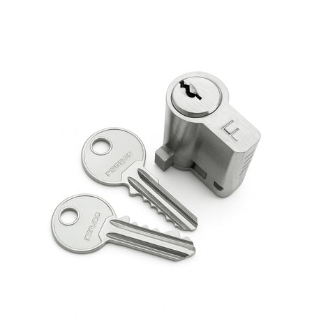 Fermod Barrel and Keys in silver on white background - Absolute Coldroom