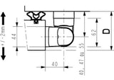 Fermod 1573 Cold Room Hinge - Rising - Absolute Coldroom