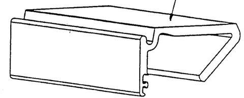 Fermod 2323 Guide Rail - 1200mm - Absolute Coldroom