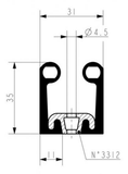 Fermod 8511 Sliding Door Gasket - Absolute Coldroom