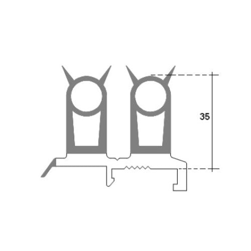 VW VOLKSWAGEN VAN T5 tailgate seal gasket tailgate 7H0 829 193 £50.29 - UK VW VOLKSWAGEN VAN T5 tailgate seal gasket tailgate 7H0 829 193 £50.29 - UK