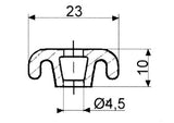 Fermod 3312 Retaining Strip - 2.5m to suit 8511 and 2311 Gasket - 4 Pack.