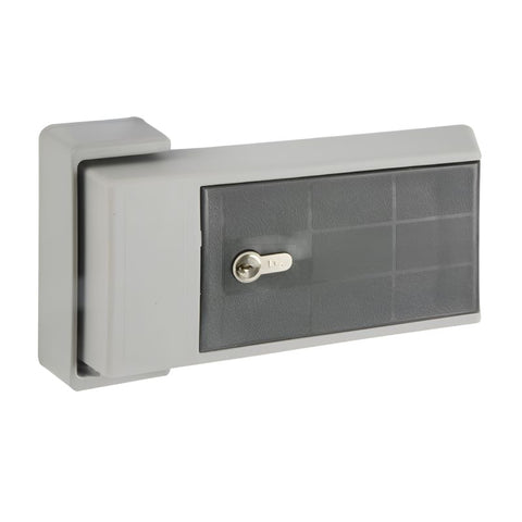 Fermod 921 Coldroom handle two tone grey composite with lock