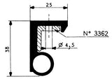 Fermod 3350 Sliding Door Sweeper Gasket (2.1M) - Absolute Coldroom