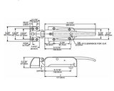 Kason 56 Cold Room Door Handle - Complete Handle Kit - Absolute Coldroom