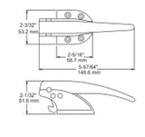 Kason 930 Chrome Coldroom Handle - Absolute Coldroom