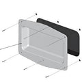 Fermod white plastic recessed tray - Absolute Coldroom