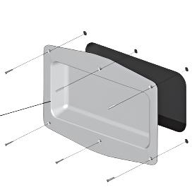 Fermod white plastic recessed tray - Absolute Coldroom